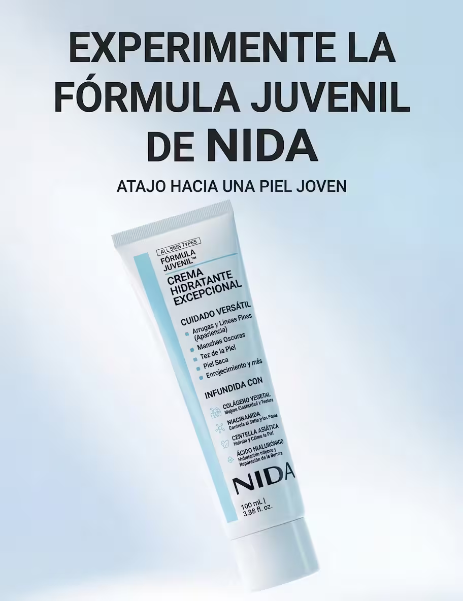 Fórmula Rostro Juvenil — Crema de Colágeno con Centella Asiática, Ácido Hialurónico & Niacinamida